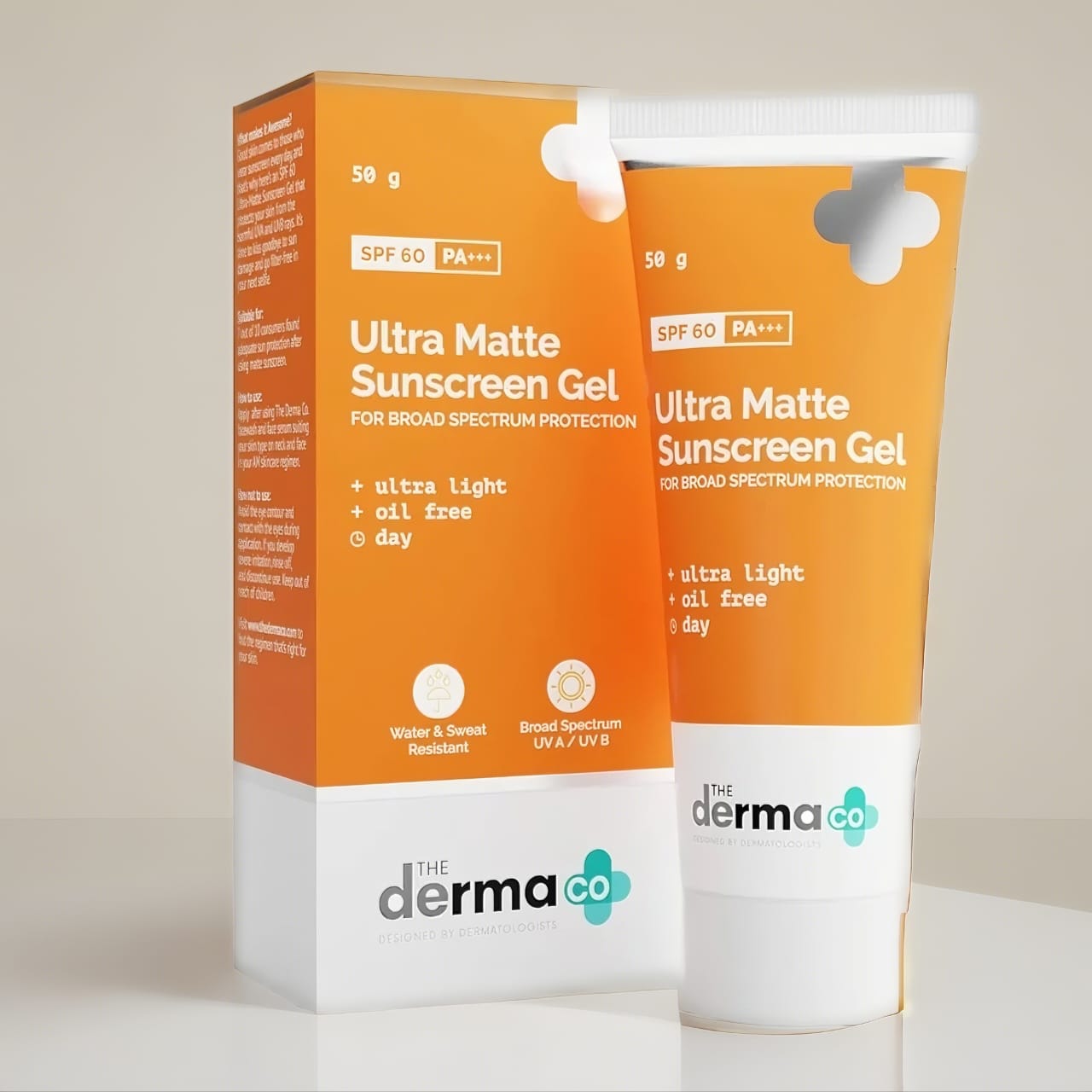 The Derma Co Ultra Matte Sunscreen Gel SPF 60 P+++  50g