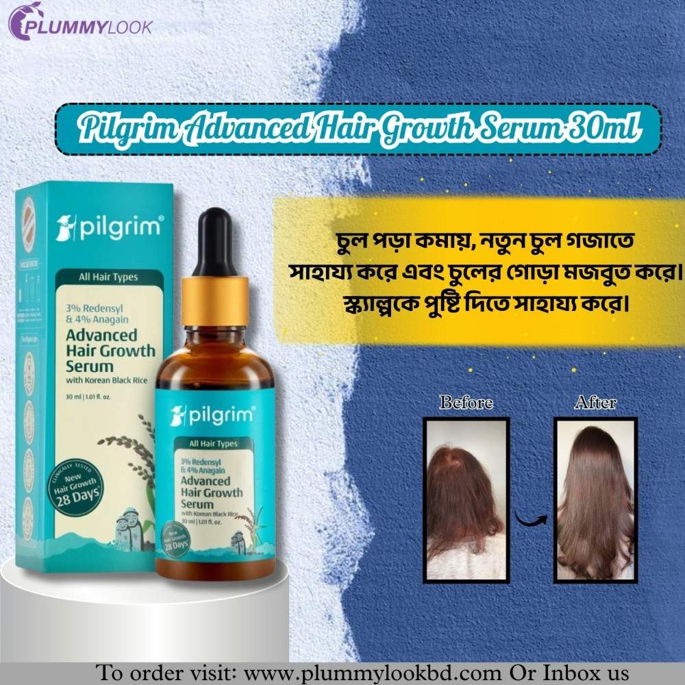 Pilgrim Redensyl 3%+Anagain 4% Advanced Hair Growth Serum 30ml