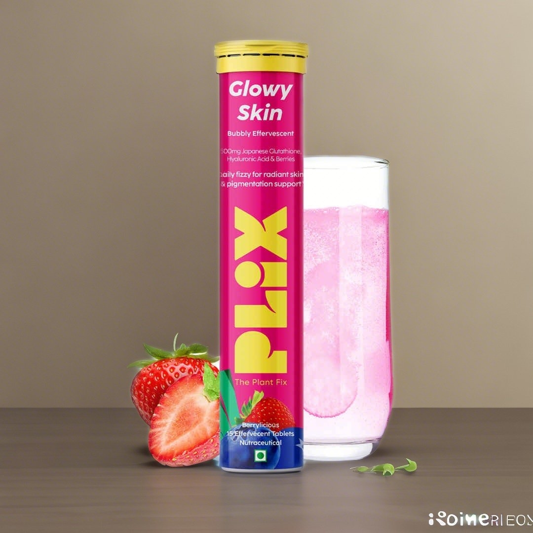 Plixlife Effervescent Glutathione PLIX Glowy Skin Effervescent Tablets - 500mg Glutathione, Hyaluronic Acid, Vitamin C&E, Strawberry, 30 Tabs Plixlife Effervescent Glutathione PLIX Glowy Skin Effervescent Tablets - 500mg Glutathione, Hyaluronic Acid, Vitamin C&E, Strawberry, 30 Tabs