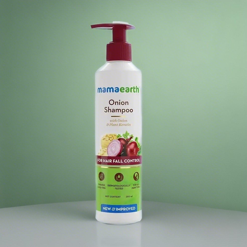 Mamaearth Onion Shampoo For Hair Fall Control  250ml
