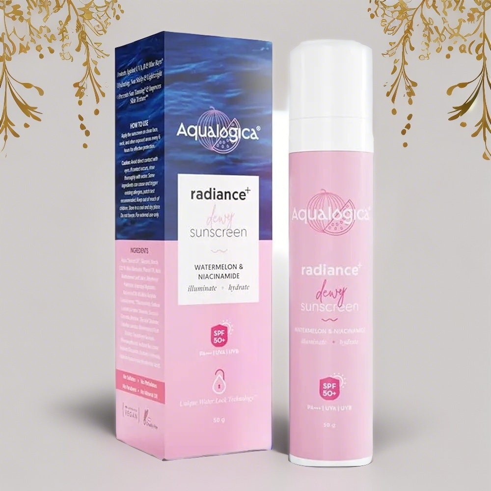 Aqualogica Radiance+ Dewy Sunscreen SPF50+ PA+++  50g