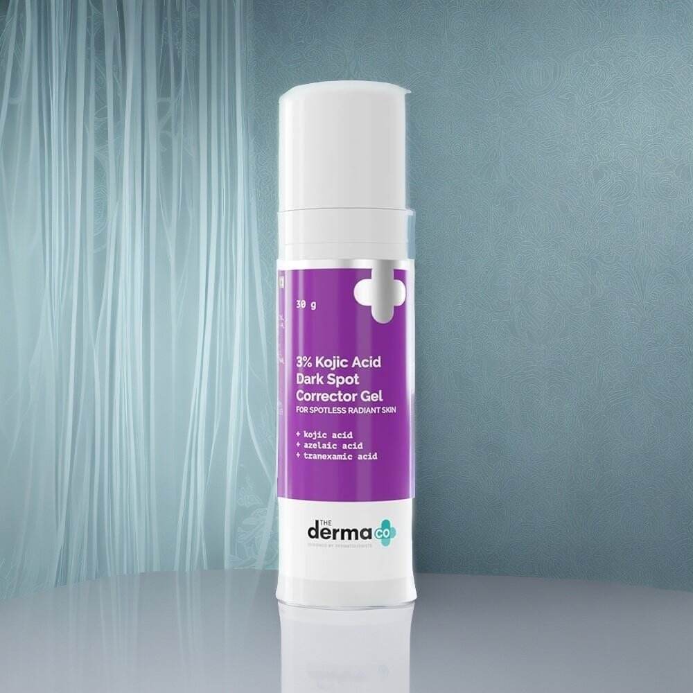 The Derma Co 3% Kojic Acid Dark Spot Corrector Gel With Azelaic Acid & Tranexamic Acid 30gm