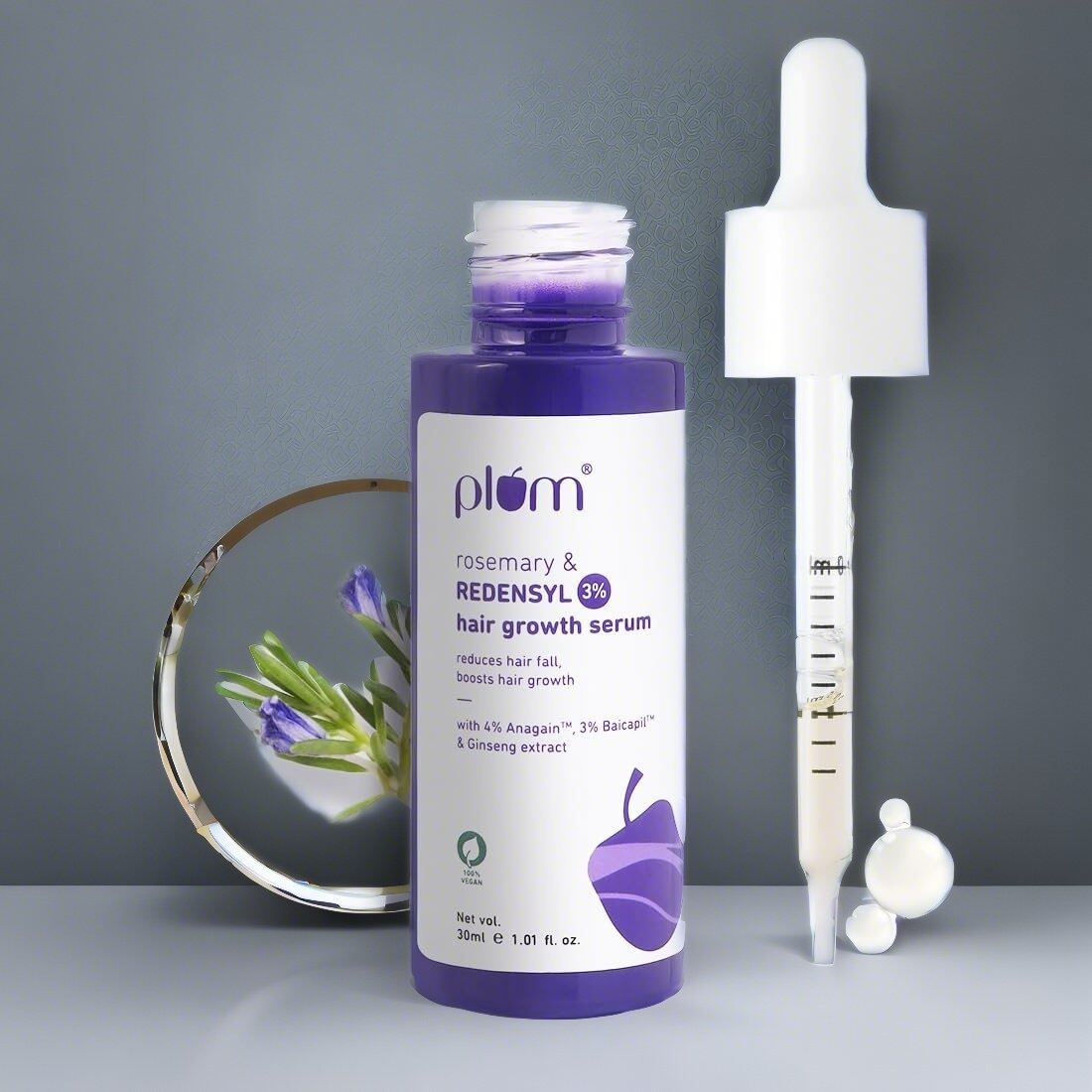 Plum Rosemary & Redensyl 3% Hair Growth Serum 30ml