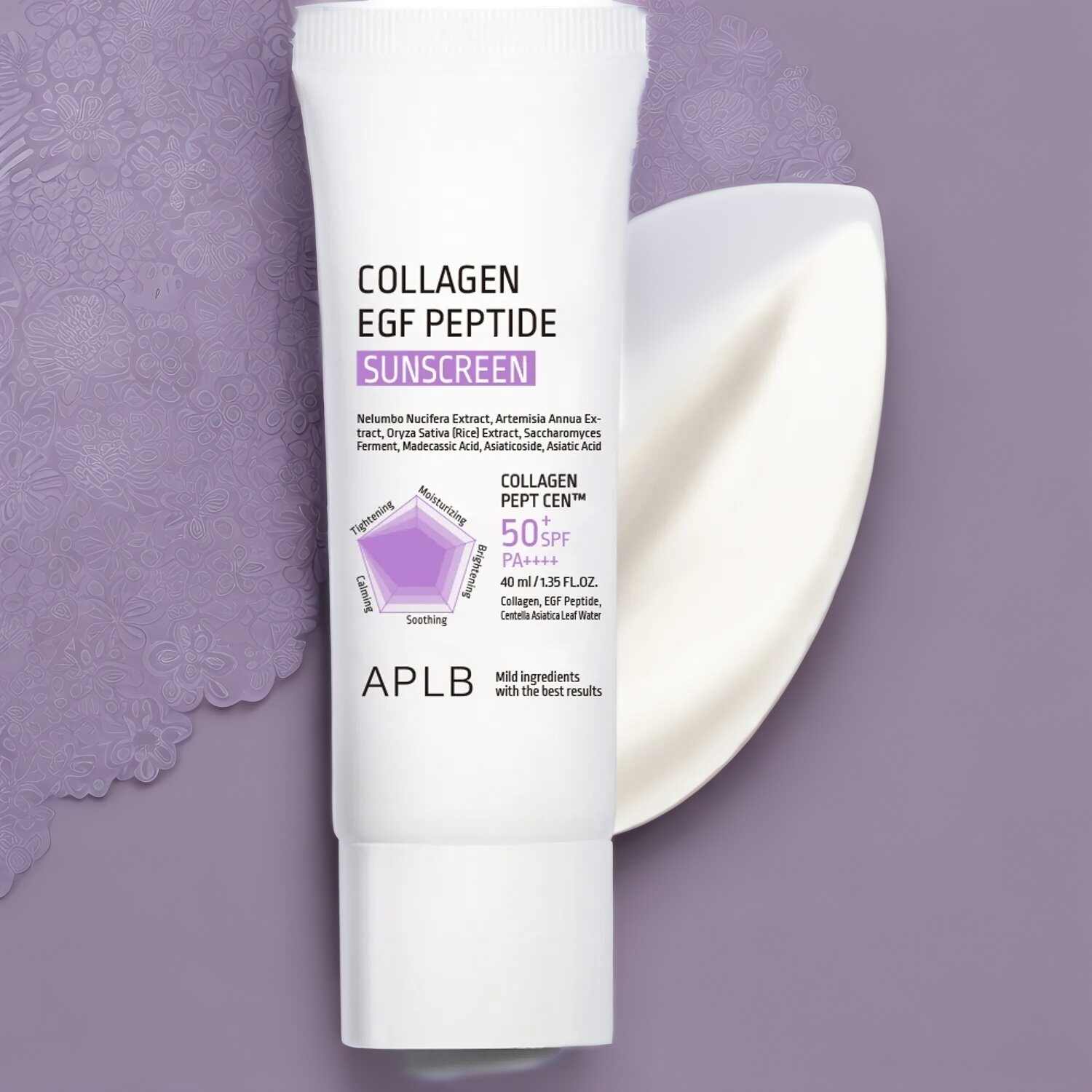 APLB Collagen EGF Peptide Sunscreen Spf 50+ PA++++  40ml