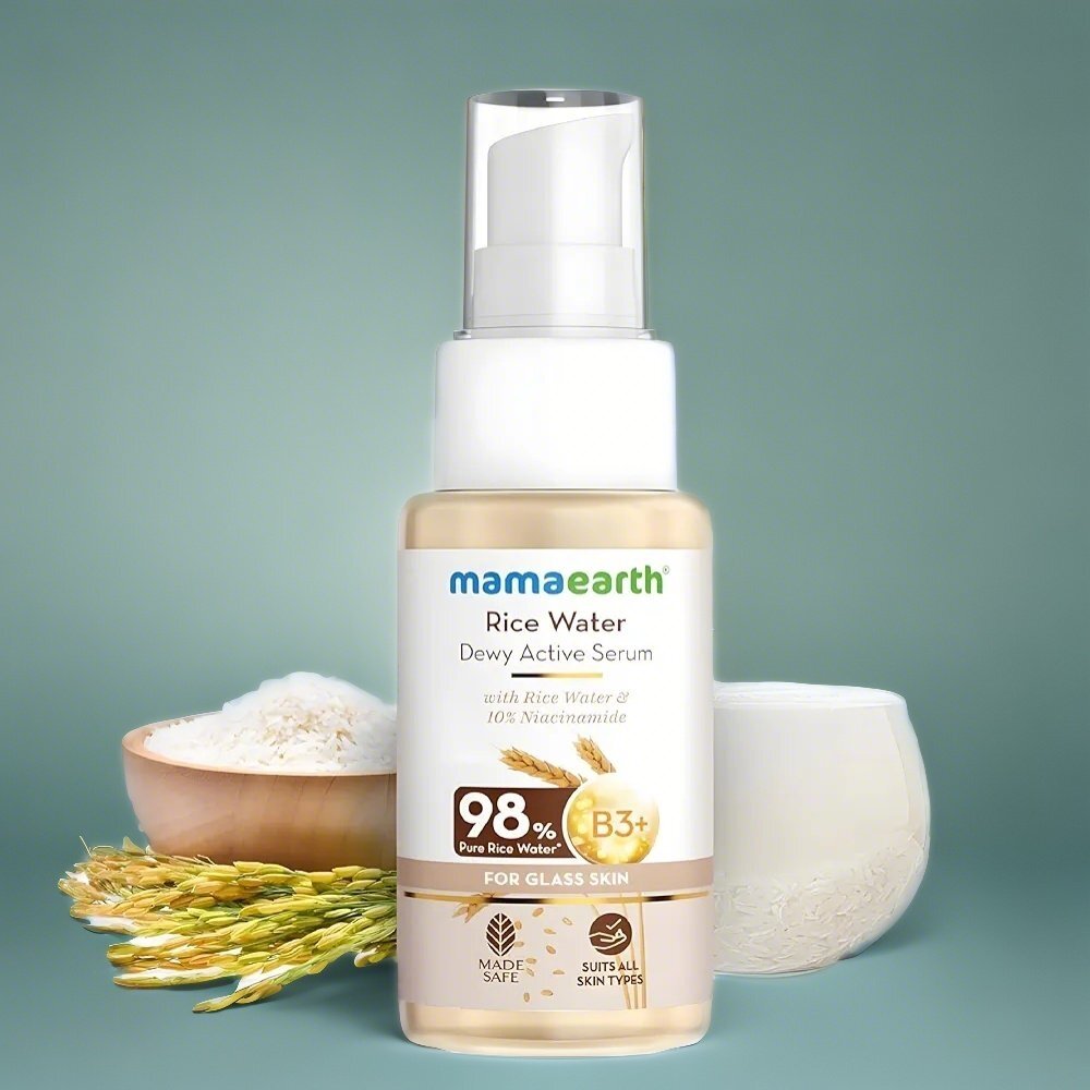 Mamaearth Rice Water Dewy Active Serum With Rice Water & 10% Niacinamide 50ml
