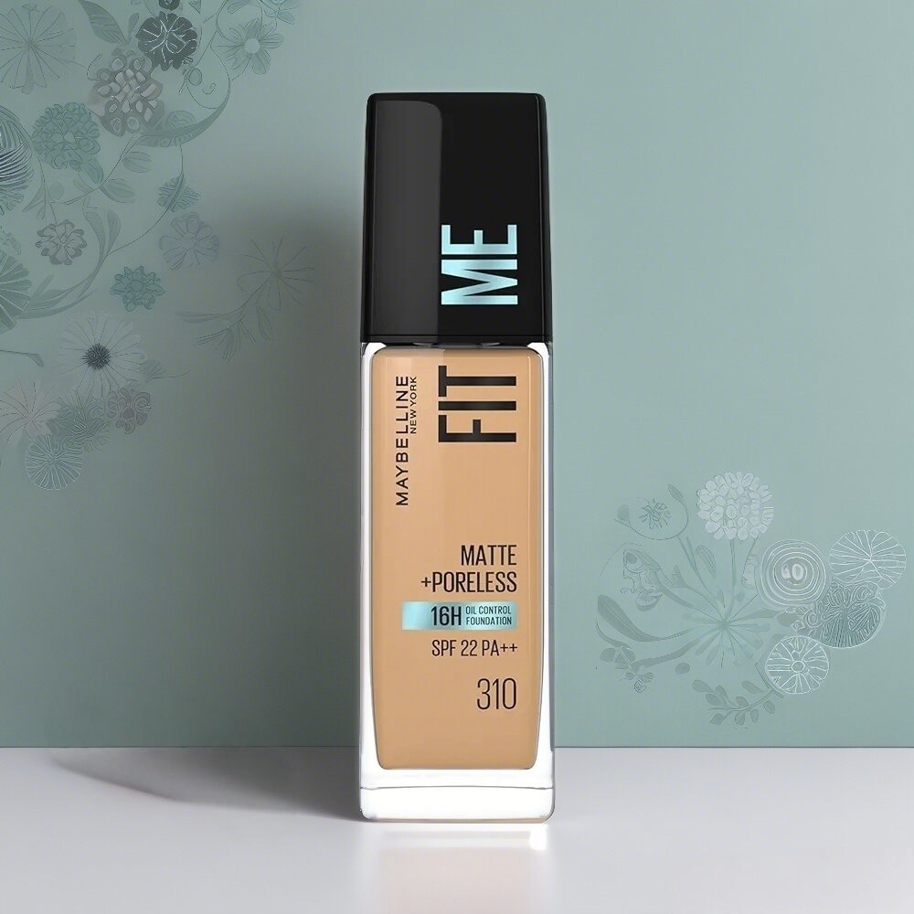 Maybelline New York Fit Me Matte + Poreless Liquid Foundation, 310 Sun Beige (30 ml)