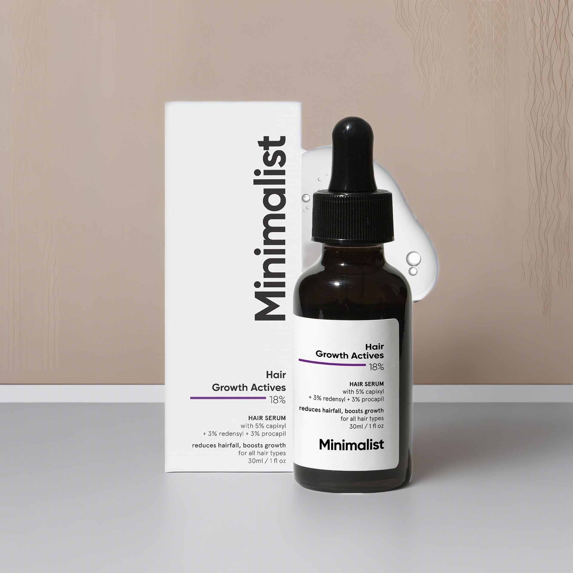 Minimalist Hair Growth Actives 18% Hair Serum 30ml
