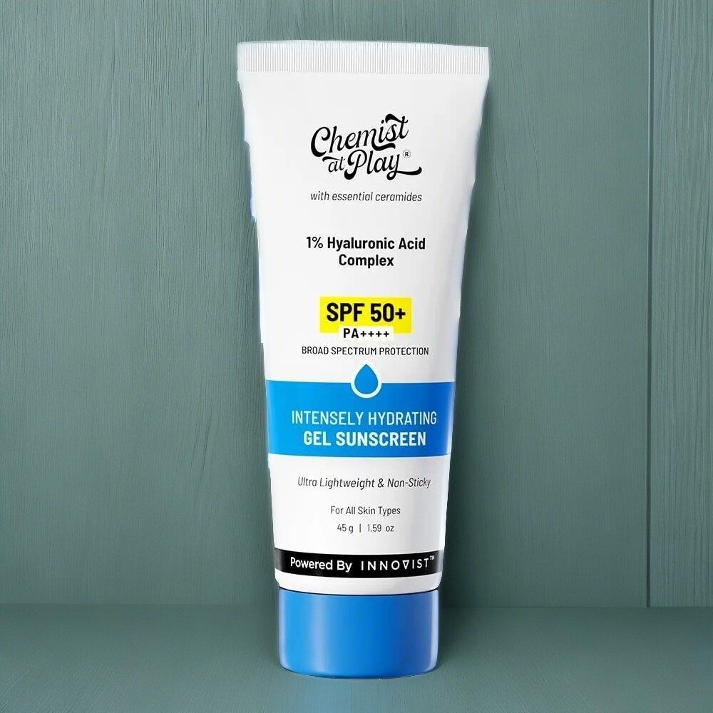 Chemist At Play 1% Hyaluronic Acid Complex Spf 50+ PA++++ Intensely Hydrating Gel Sunscreen 45gm