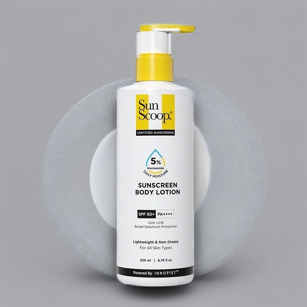 Sun Scoop 5% Niacinamide Daily Moisture Sunscreen Body Lotion Spf 50+ PA++++  200ml