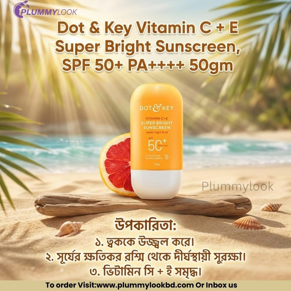 Dot & key Vitamin C + E Sunscreen, SPF 50+ PA++++