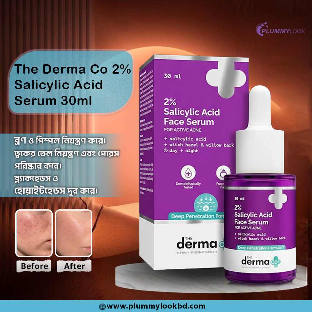 2% Salicylic Acid Face Serum for Active Acne - 30ml