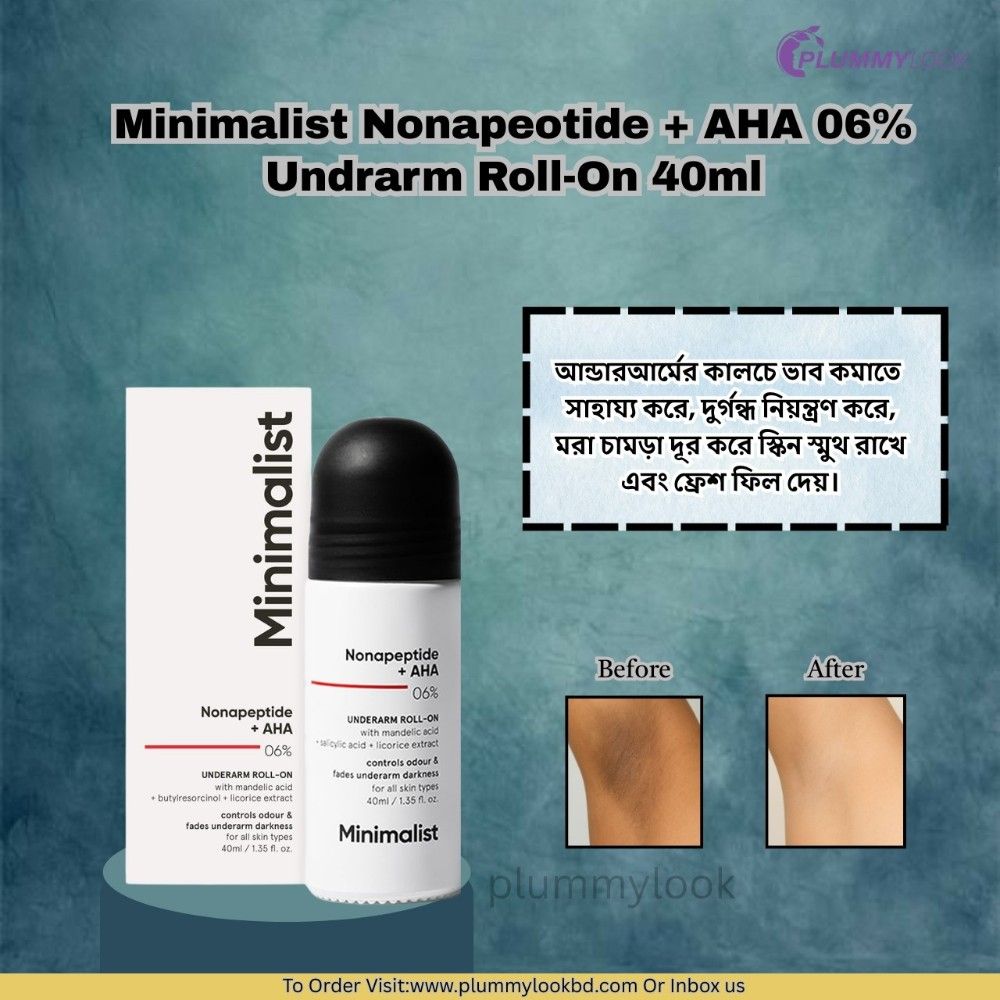 Minimalist Nonapeotide + AHA 06%  Undrarm Roll-On 40ml