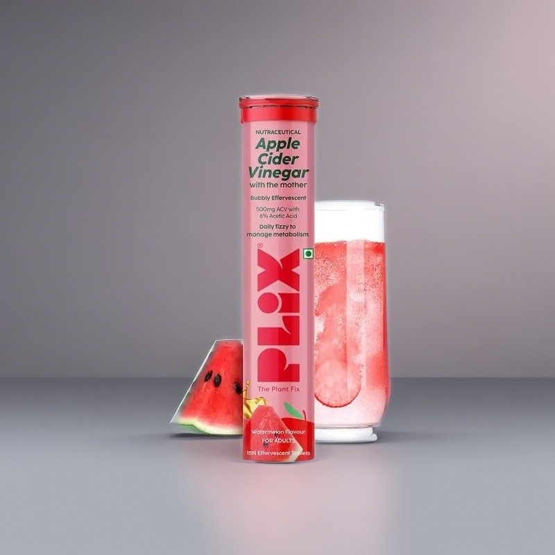 Plix Apple Cider vinegar With The Mother Watermelon flavour 30 Tablets