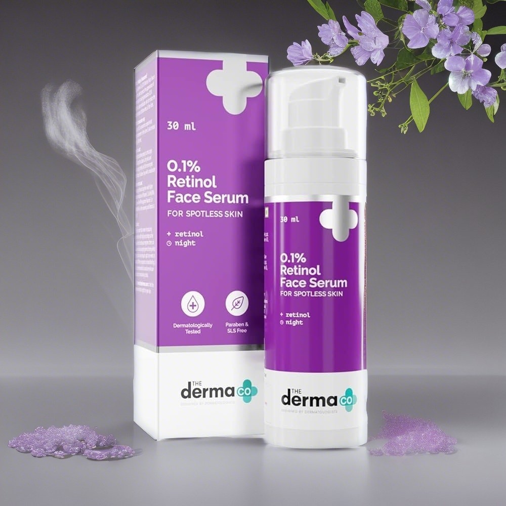 The Derma Co 0.1% Retinol Face Serum for Spotless Skin 30ml
