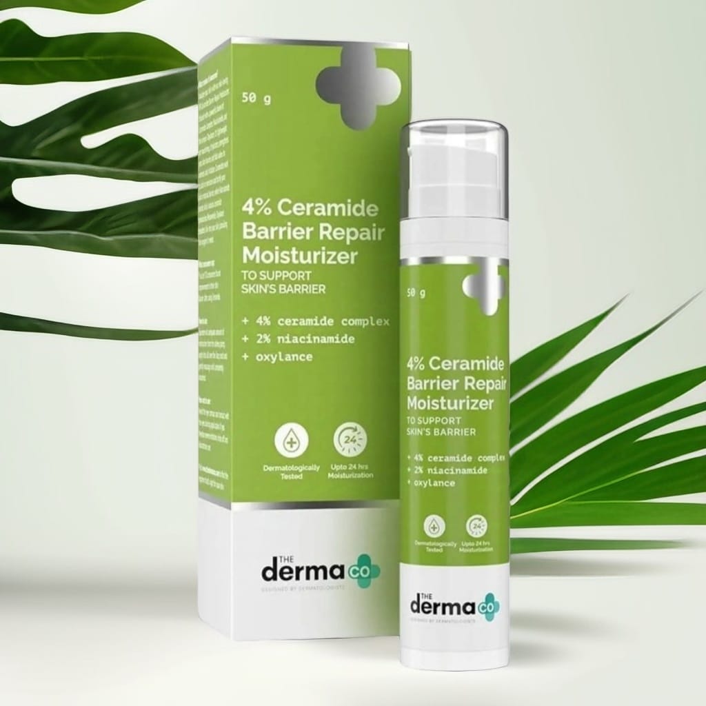 The Derma Co 4% Ceramide Barrier Repair Moisturizer  50g