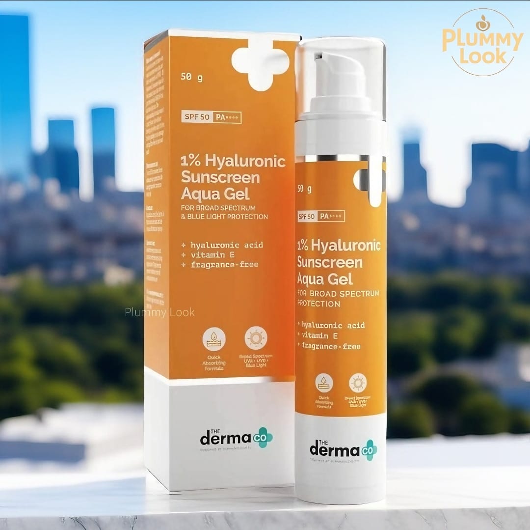 The Derma Co 1% Hyaluronic Sunscreen Aqua Gel with SPF 50 & PA++++