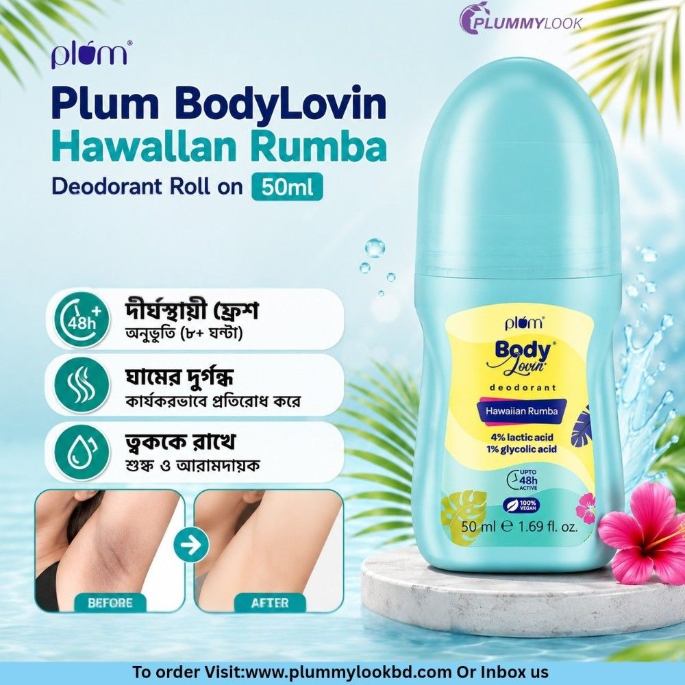 Plum BodyLovin Hawallan Rumba Deodorant Roll on 50ml