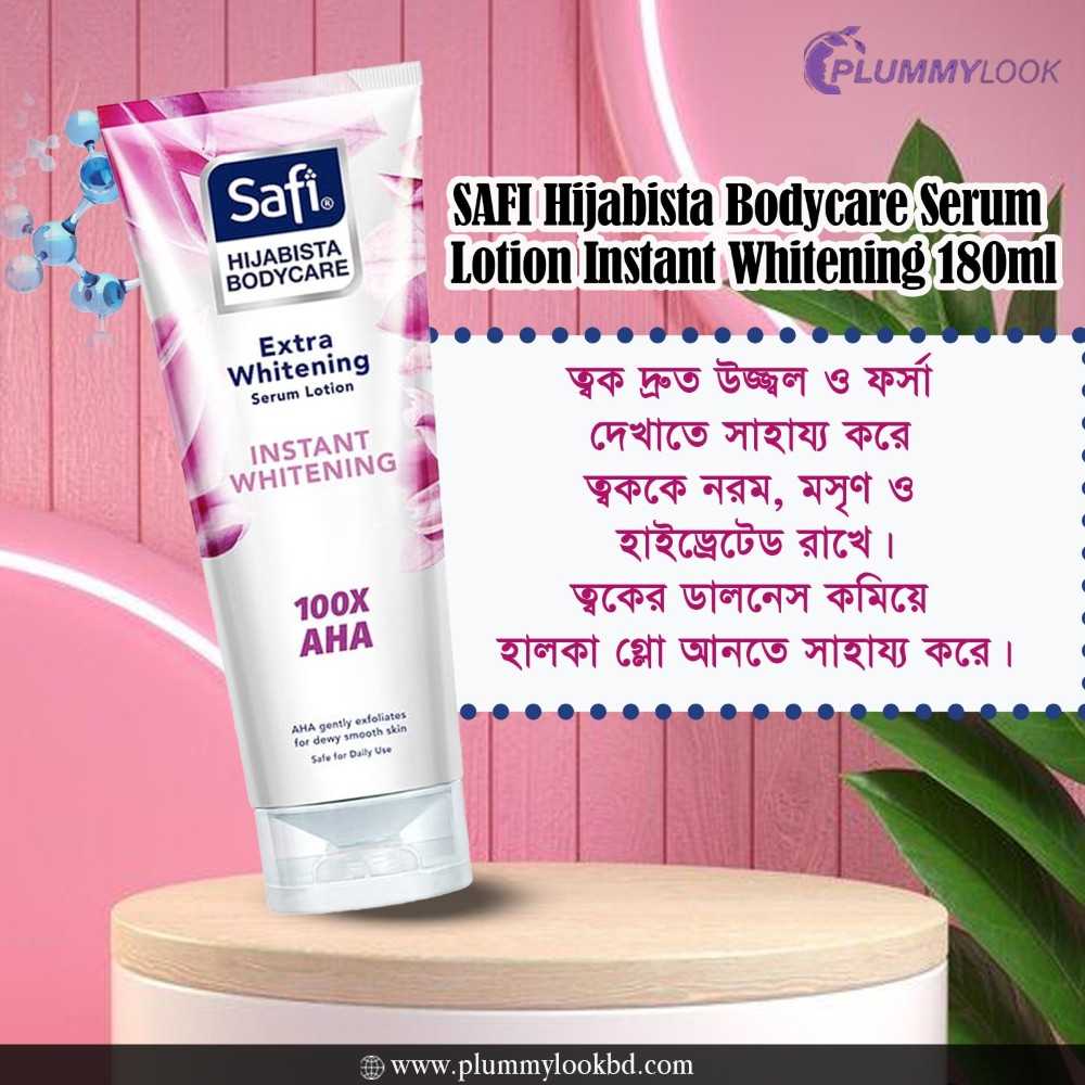 Safi Hijabista Bodycare Serum Lotion Instant Whitening  180ml