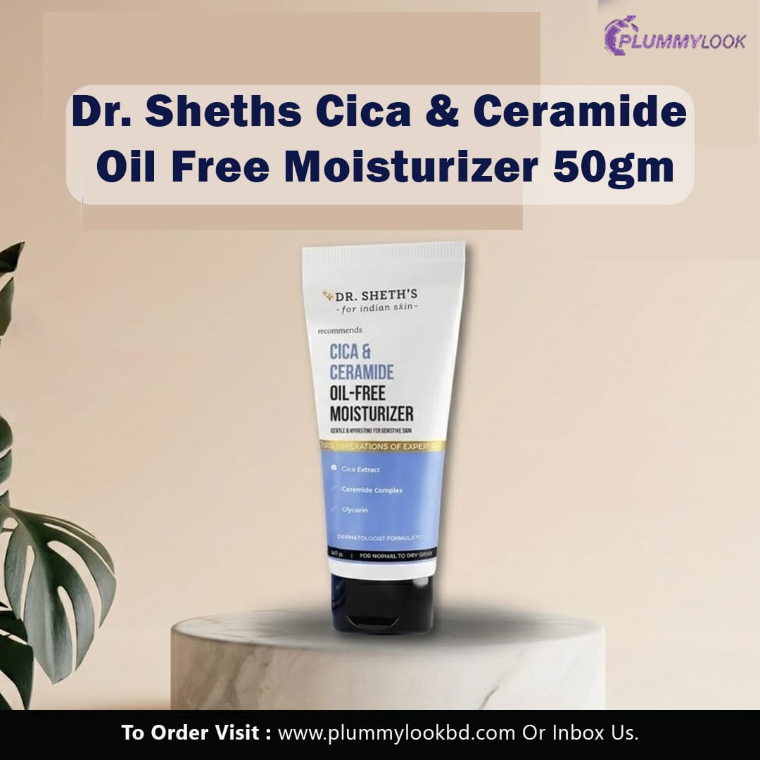 Dr. Sheth's Cica & Ceramide Oil-Free Moisturizer 50gm