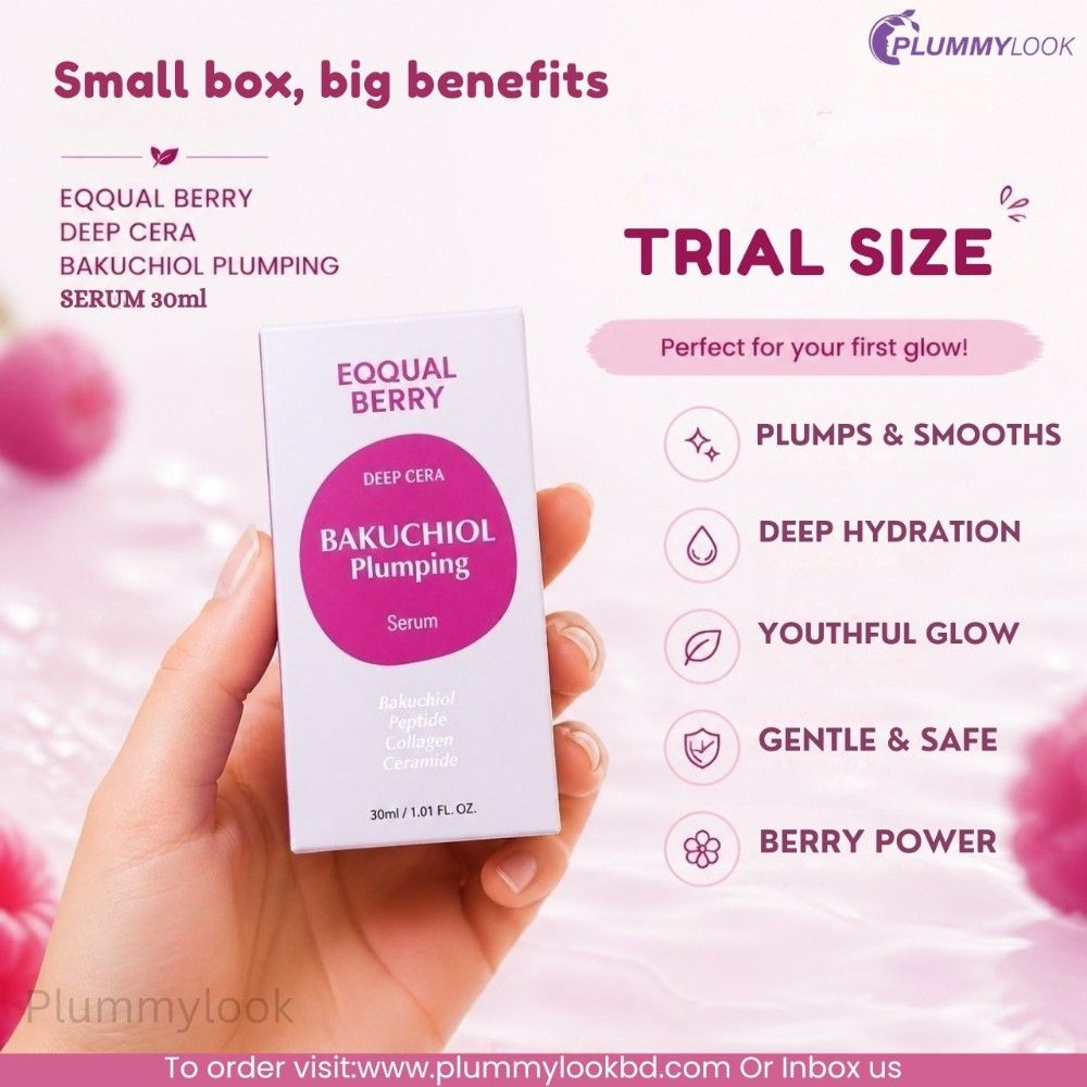EQQUAL BERRY Deep Cera Bakuchiol Plumping Serum 30ml