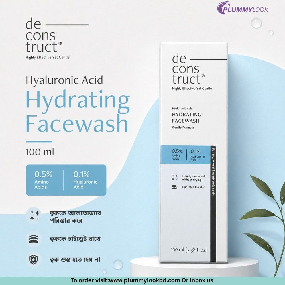 Deconstruct Hyaluronic Acid Hydrating Facewash 100ml