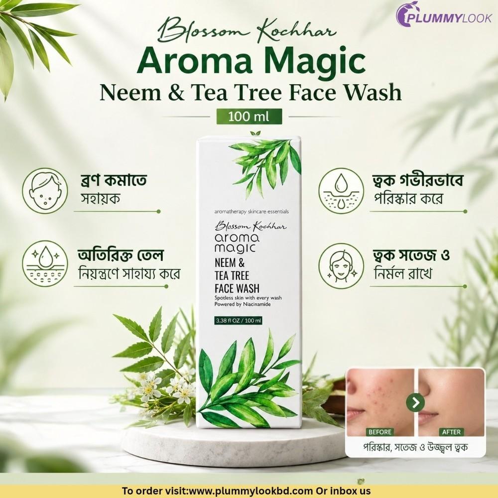 Aroma Magic Neem & Tea Tree Facewash 100ml