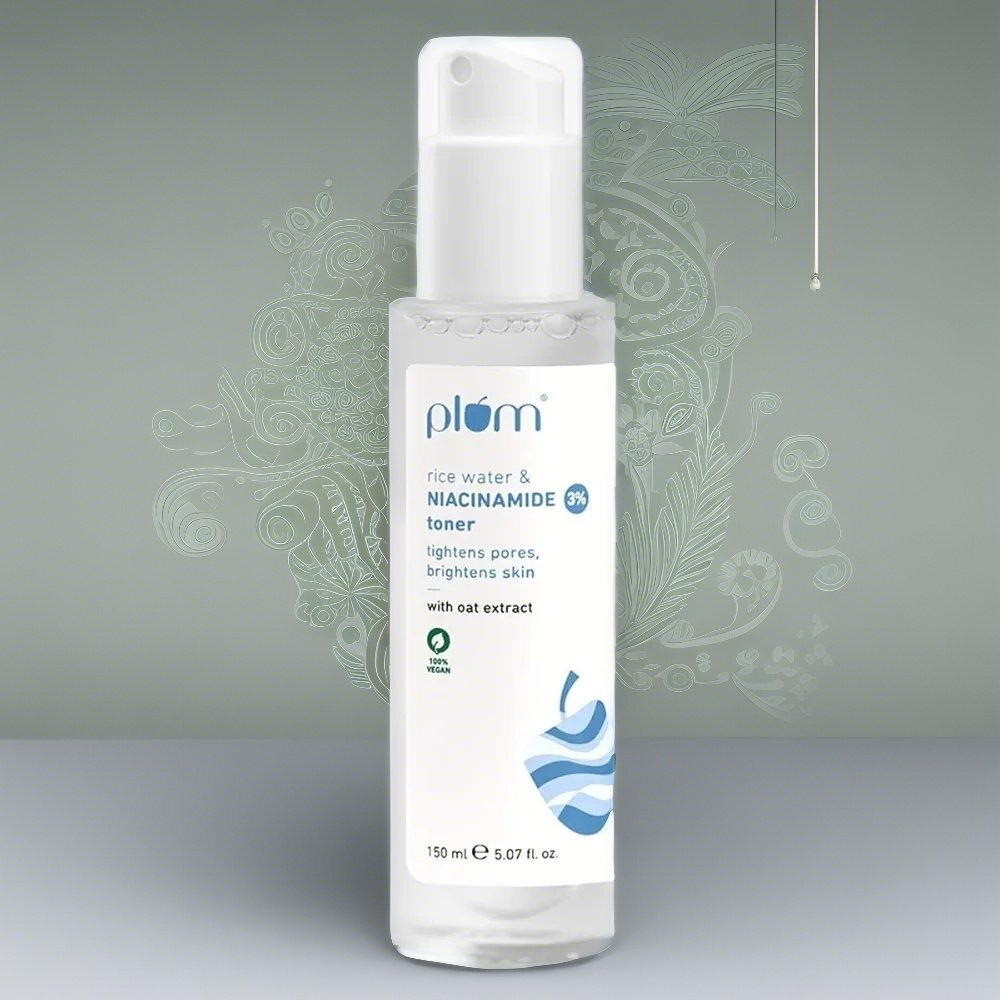 Plum 3% Niacinamide & Rice Water Face Toner 150ml