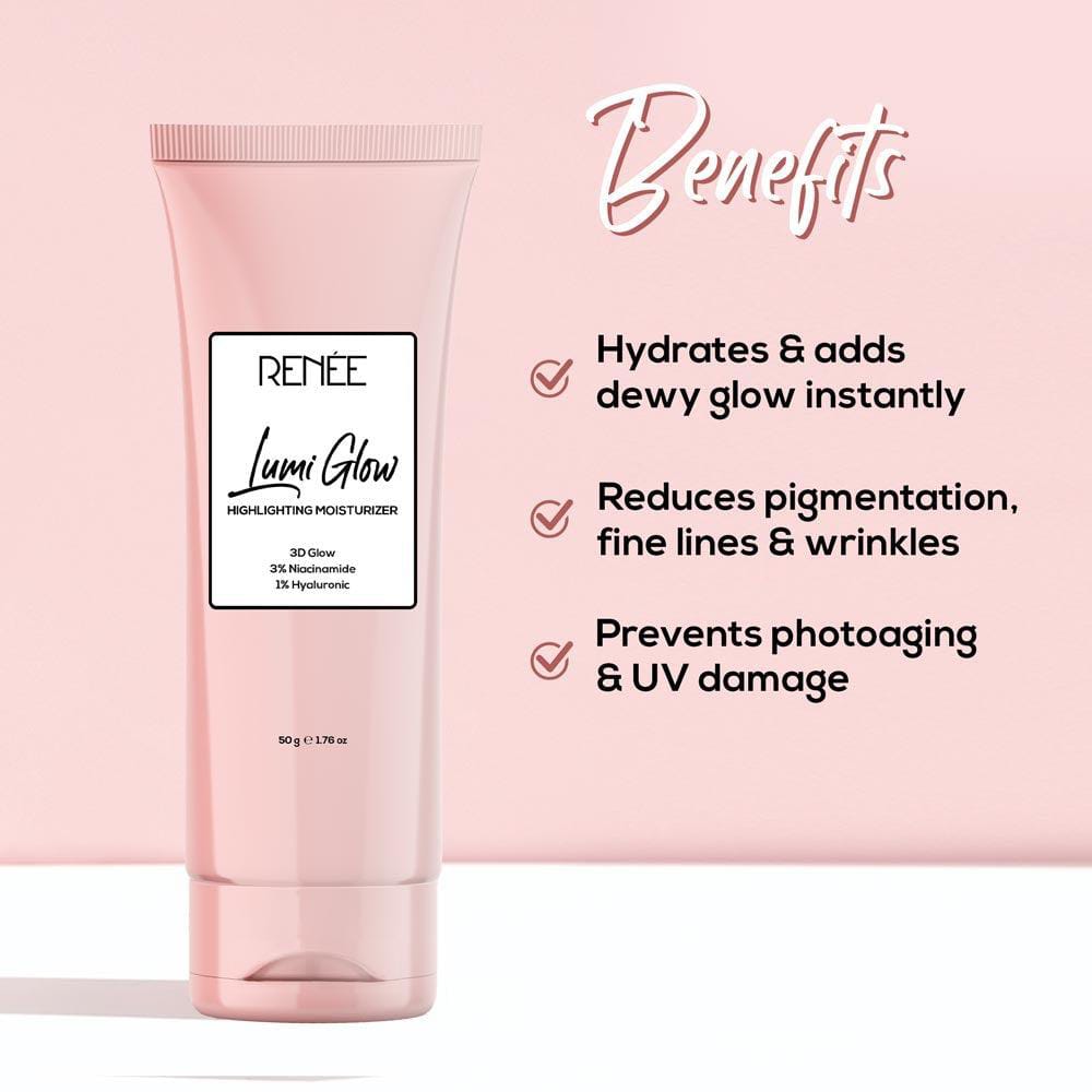 RENEE Lumi Glow Highlighting Moisturizer, 50gm