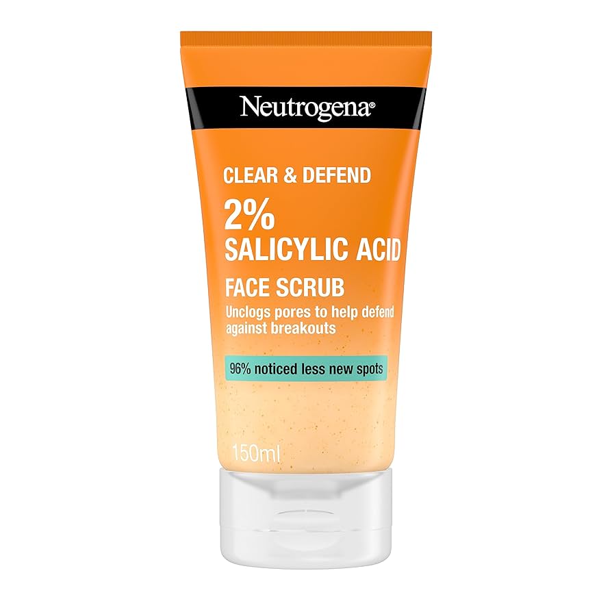 Neutrogena Clear & Defend 2% Salicylic acid Face Scrub 150ml