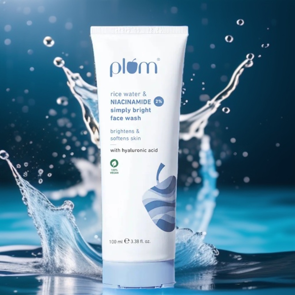 Plum 2% Niacinamide & Rice Water Simply Bright Face Wash 100ml